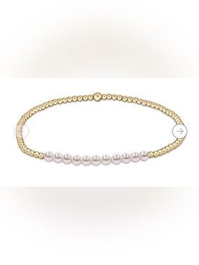 ENEWTON gold bliss pearl 3mm bracelet NWT!